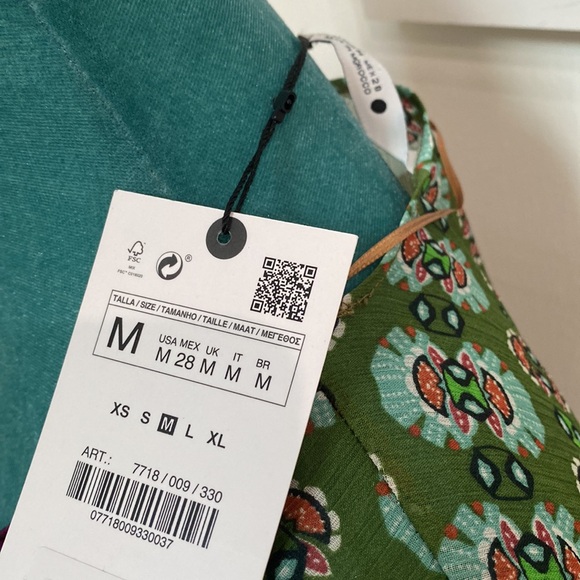 Zara women shirt, size M 💜💚 - Picture 8 of 8